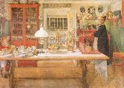 Carl Larsson Just a Sip USA oil painting artist